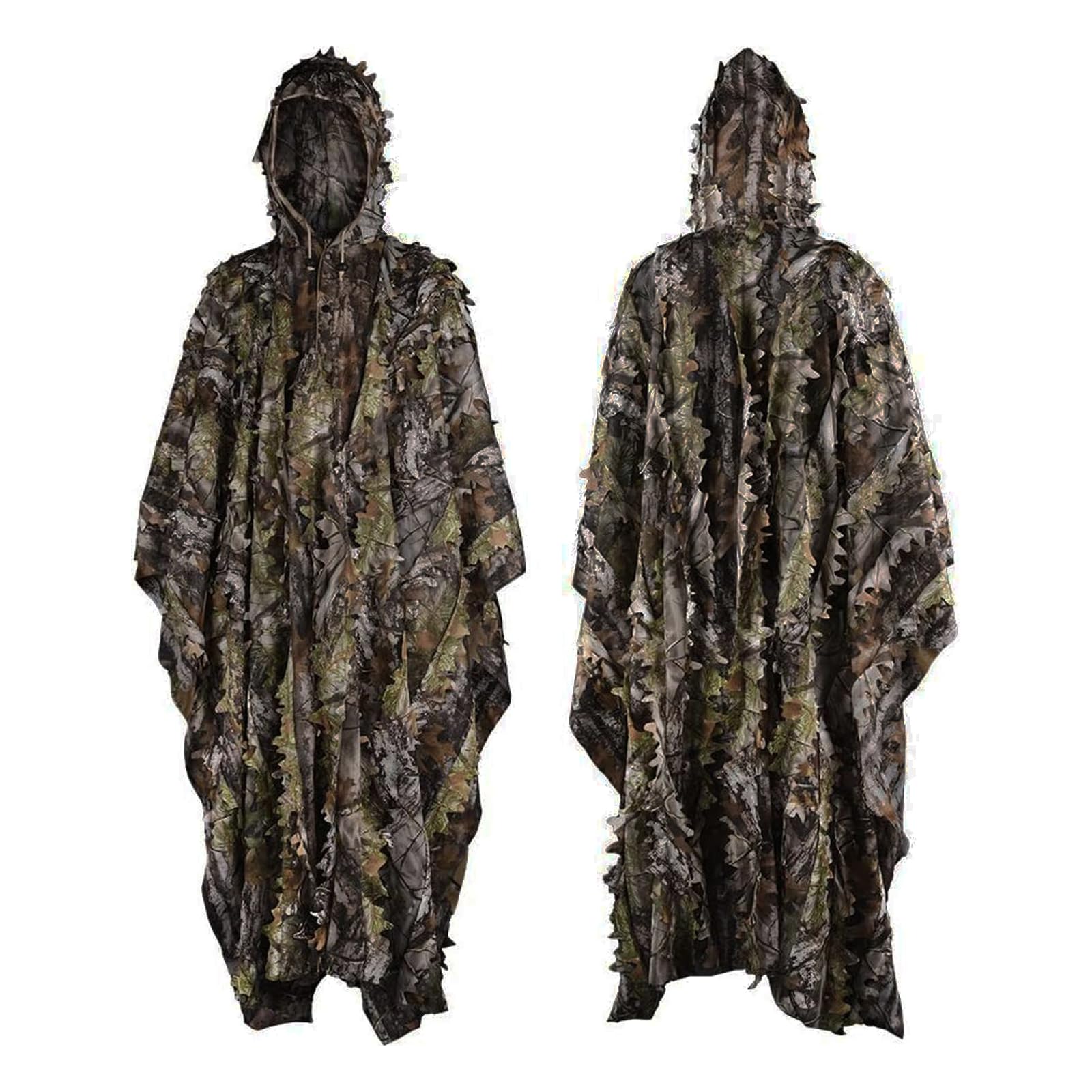 LOOGU Hunting Ghillie Suit, 3D Leafy Camo Suit Military and Shooting Accessories Tactical Gear Clothing