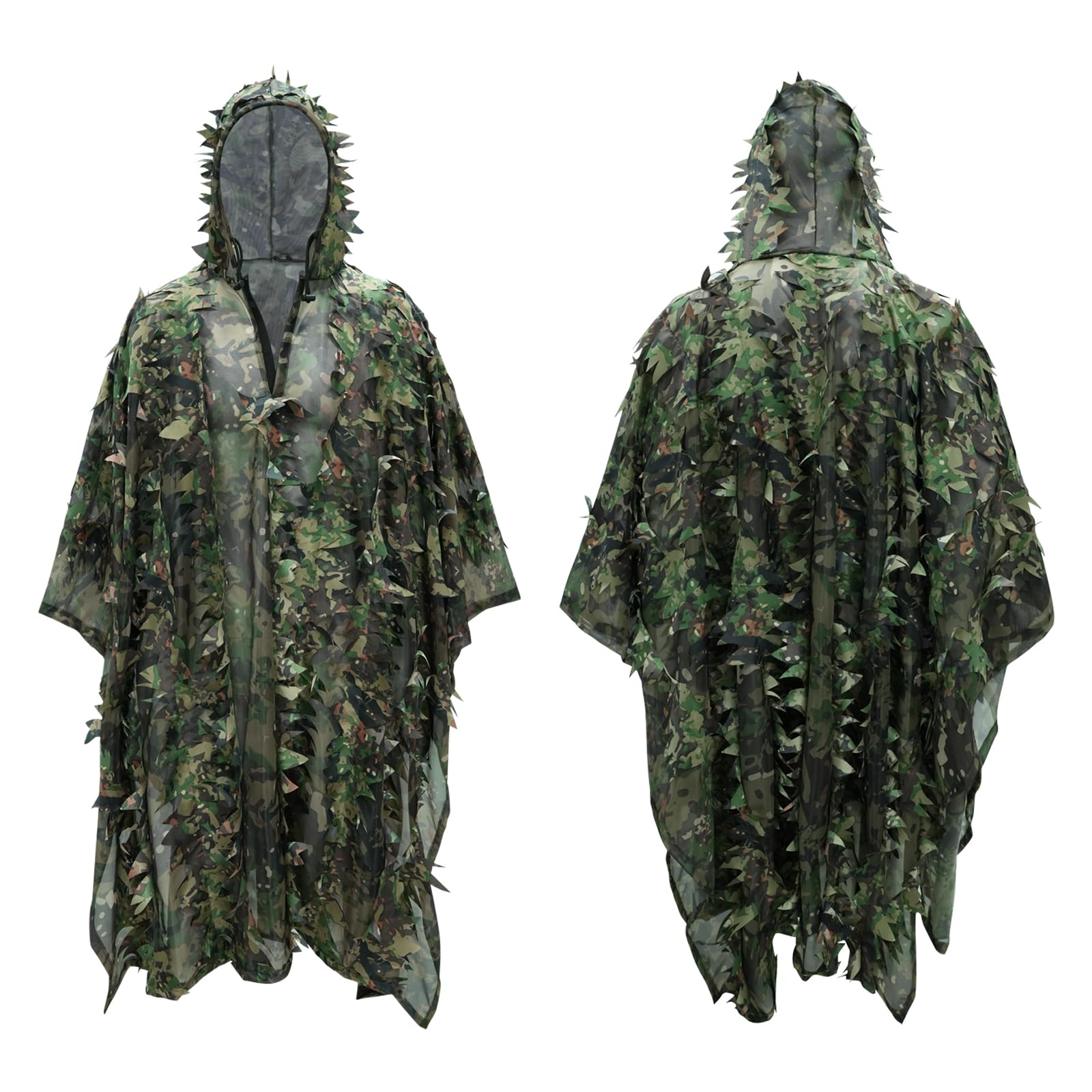 LOOGU Hunting Ghillie Suit, 3D Leafy Camo Suit Military and Shooting Accessories Tactical Gear Clothing