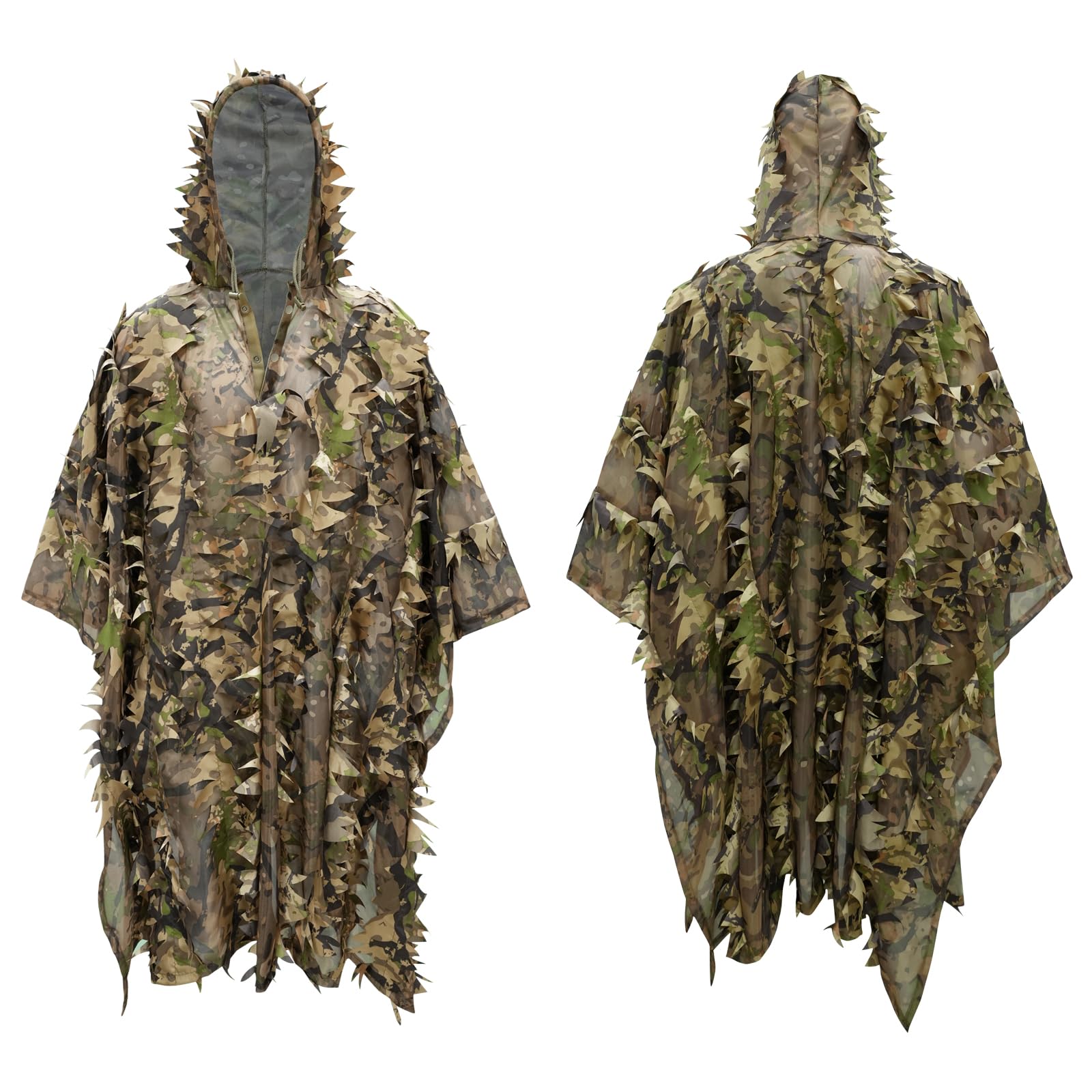 LOOGU Hunting Ghillie Suit, 3D Leafy Camo Suit Military and Shooting Accessories Tactical Gear Clothing