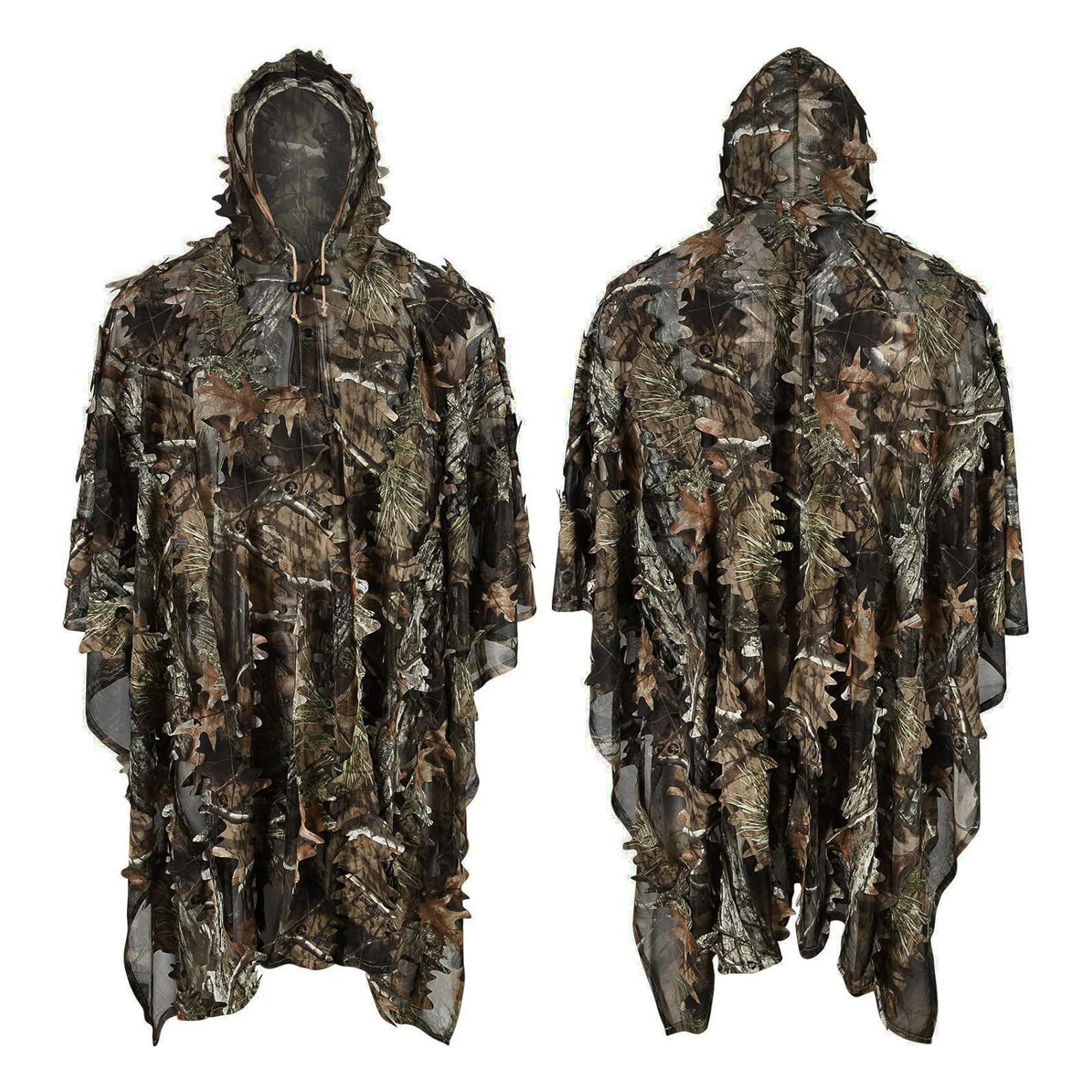 LOOGU Hunting Ghillie Suit, 3D Leafy Camo Suit Military and Shooting Accessories Tactical Gear Clothing