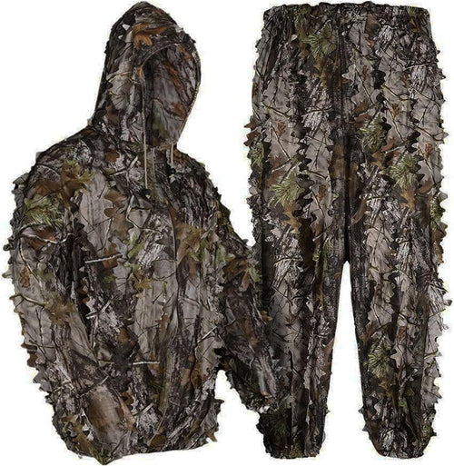 LOOGU Hunting Ghillie Suit, 3D Leafy Camo Suit Military and Shooting Accessories Tactical Gear Clothing
