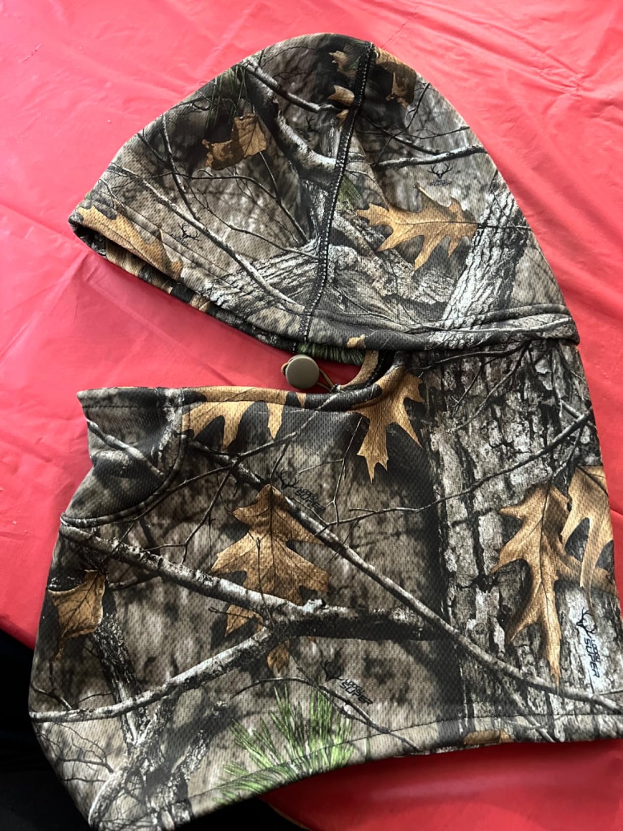 Fleece-lined balaclava construction
