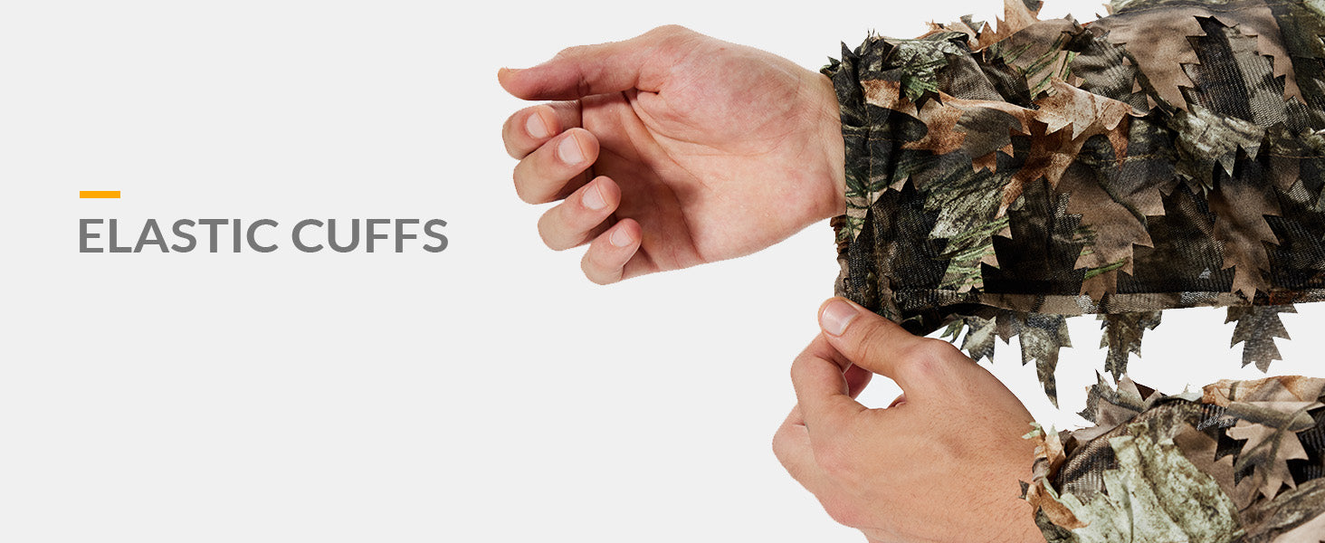 Elastic camouflage sleeve cuffs